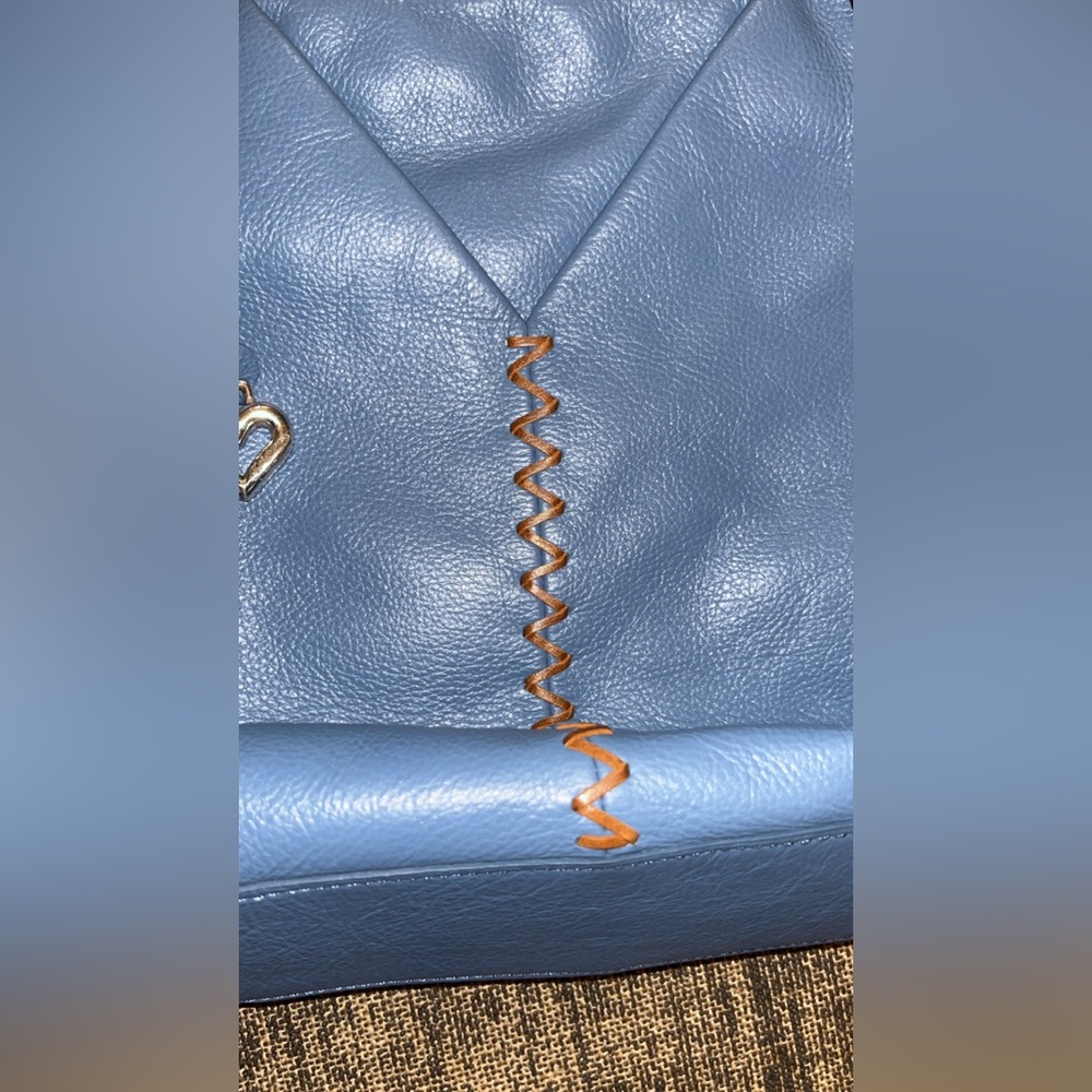 Brighton  Bags Leather
Shoulder Blue and Brown - Picture 3 of 10